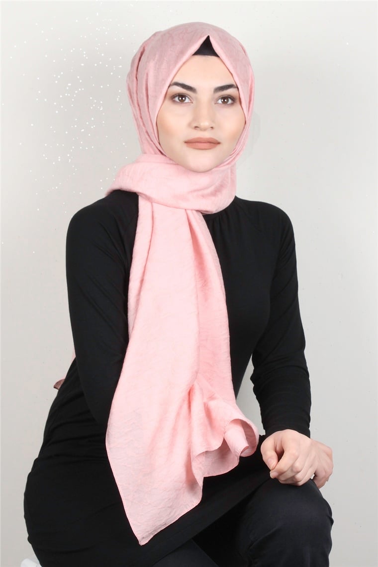 İpekli Lilyum Şal 2560-10 Pudra