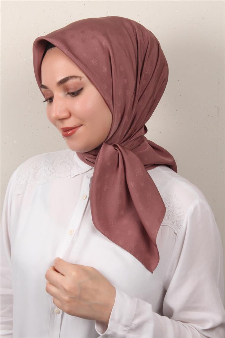 Jakarlı Icon Eşarp 2757-32 Gül Kurusu