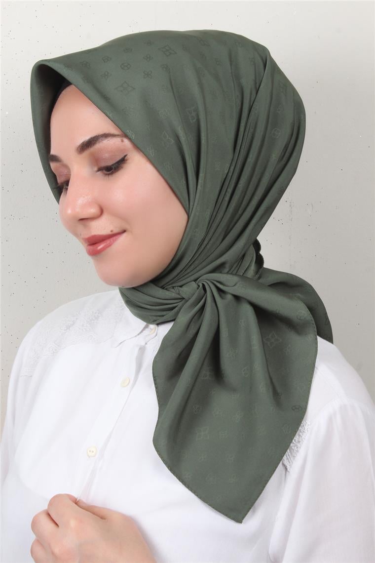 Jakarlı Icon Eşarp 2757-4 Yeşil