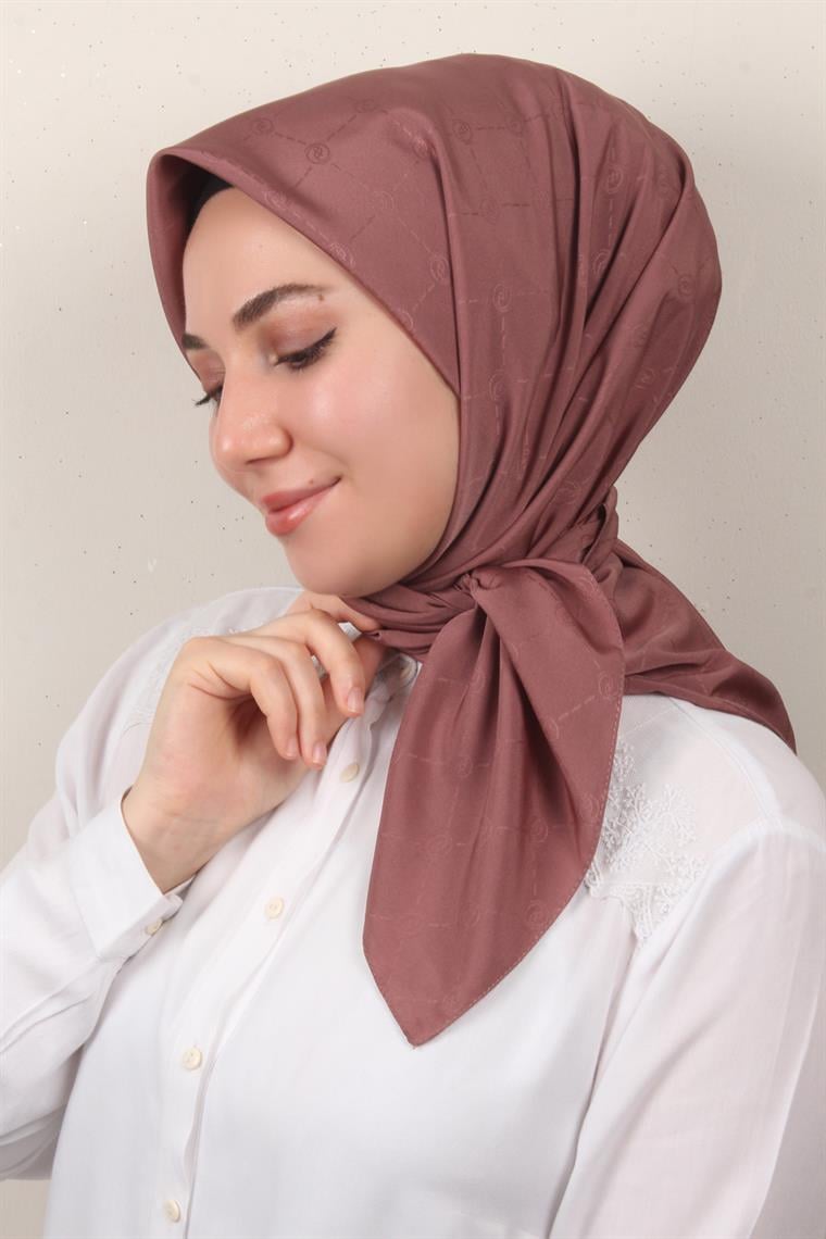 Jakarlı Icon Eşarp 2758-17 Gül Kurusu