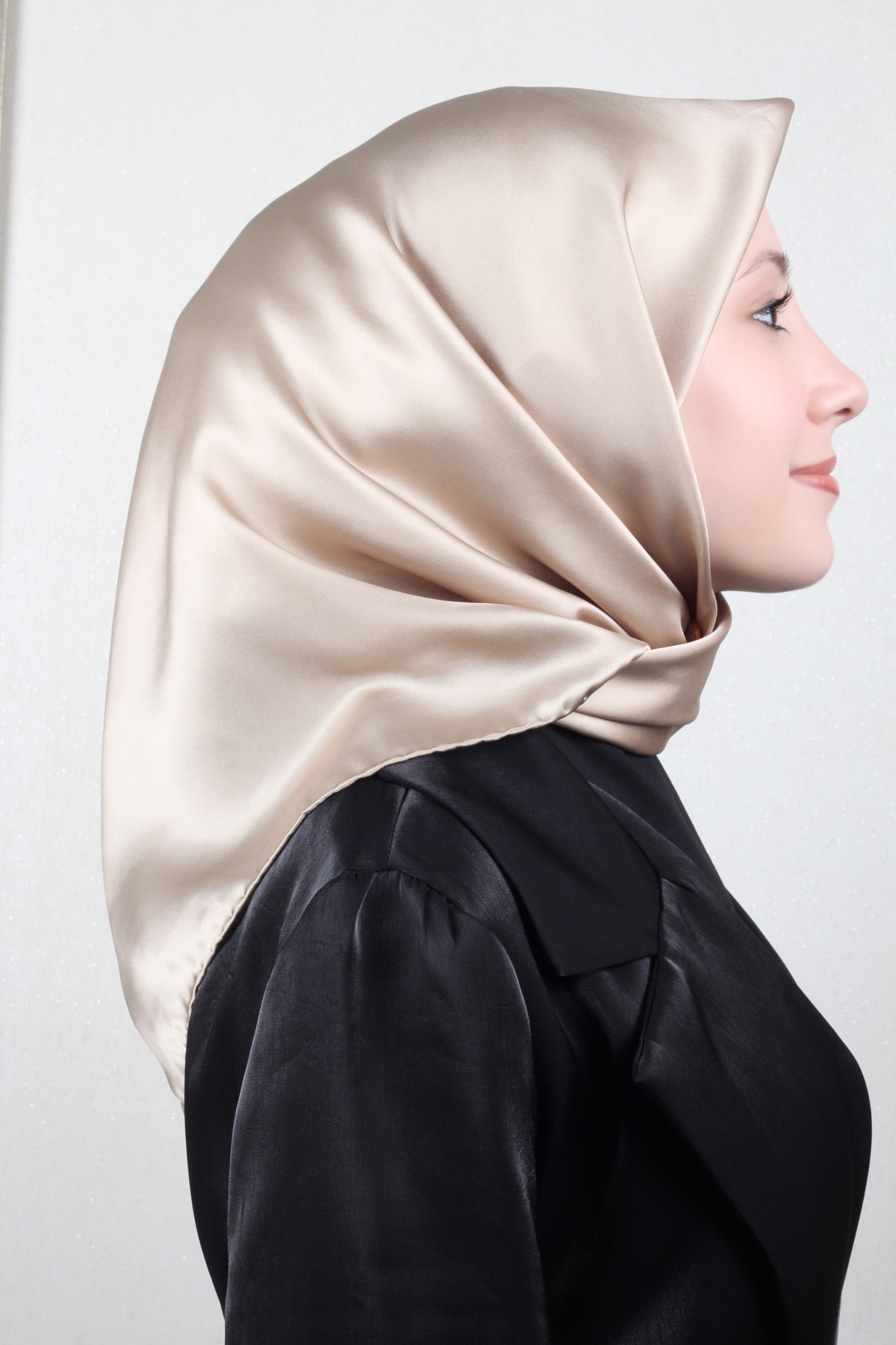 Joyas Düz İpek Eşarp 4142-11 Gold