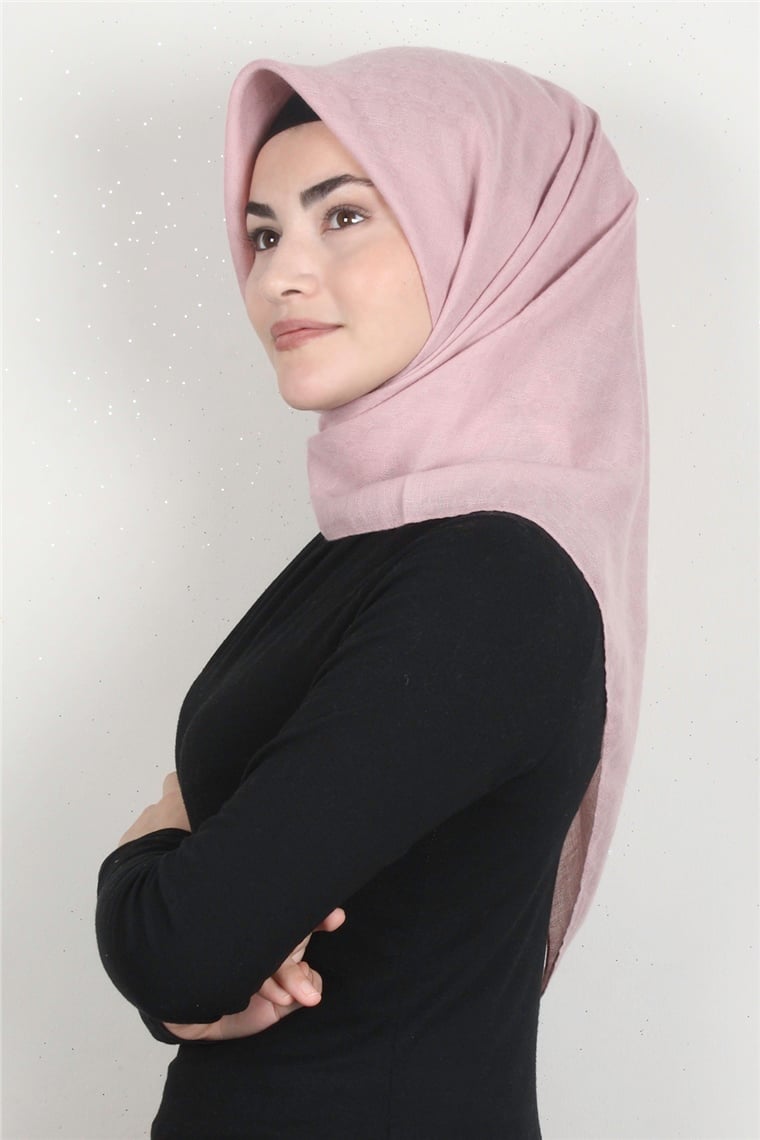 Keten Pamuklu Eşarp 3395-10 Pudra