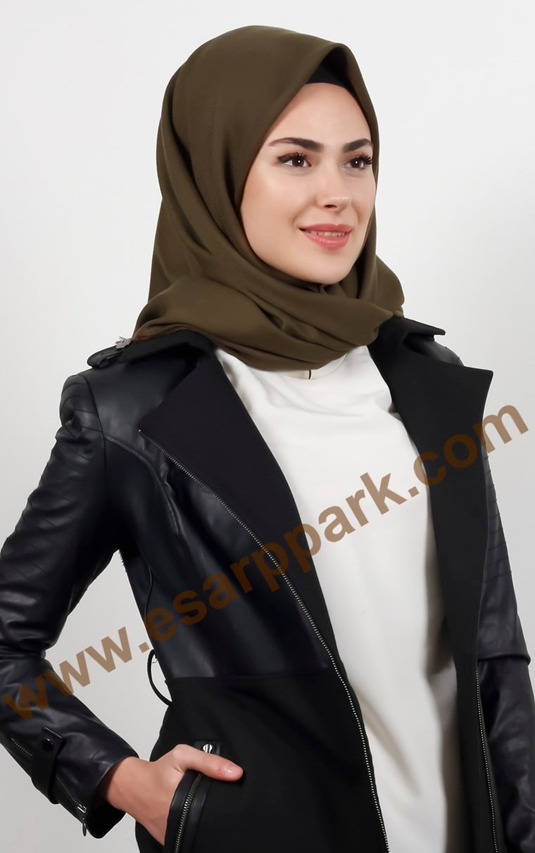 Kışlık Yünlü Düz Renk Eşarp 1750-36