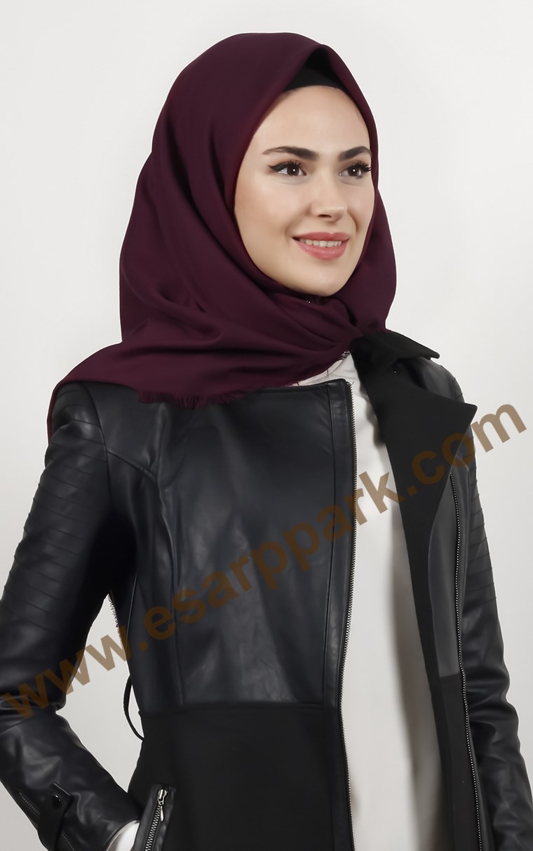 Kışlık Yünlü Düz Renk Eşarp 1750-4