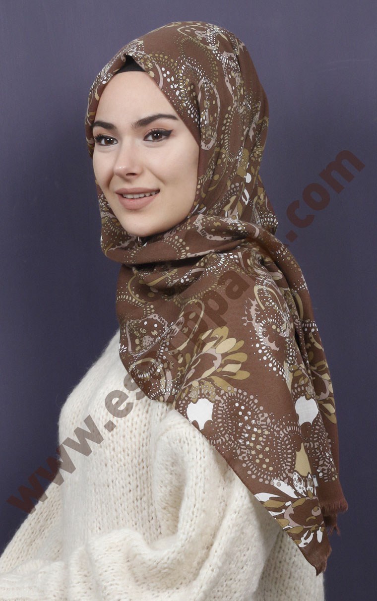 Kışlık Yünlü Şal 5381-38