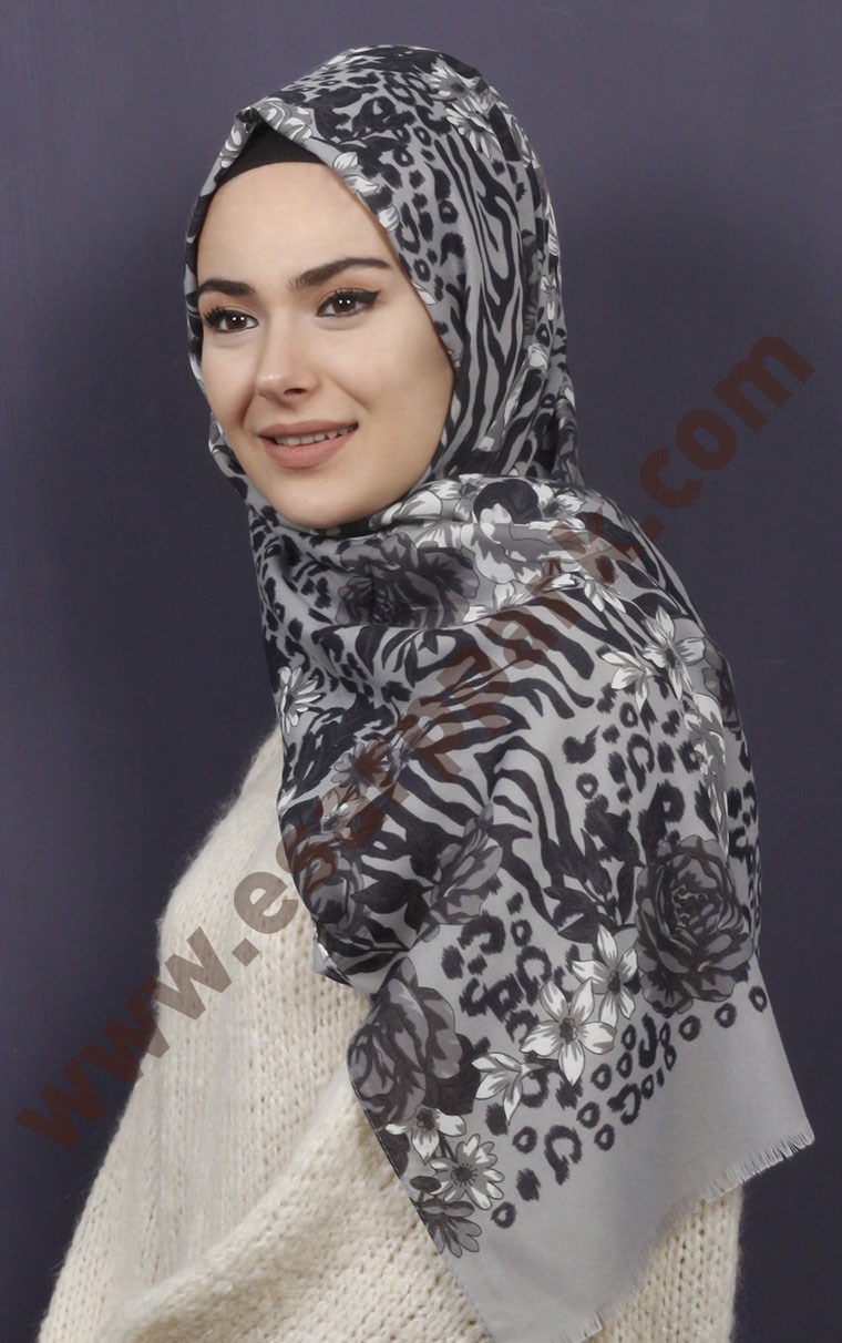 Kışlık Yünlü Şal 5381-49