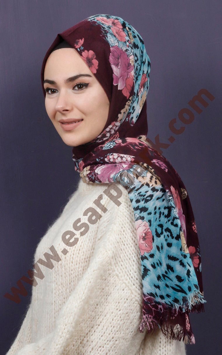 Kışlık Yünlü Şal 5381-55