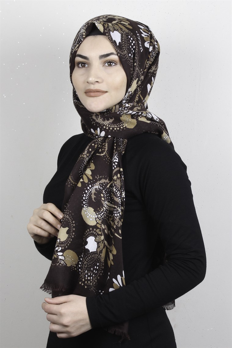 Kışlık Yünlü Şal 5382-16 