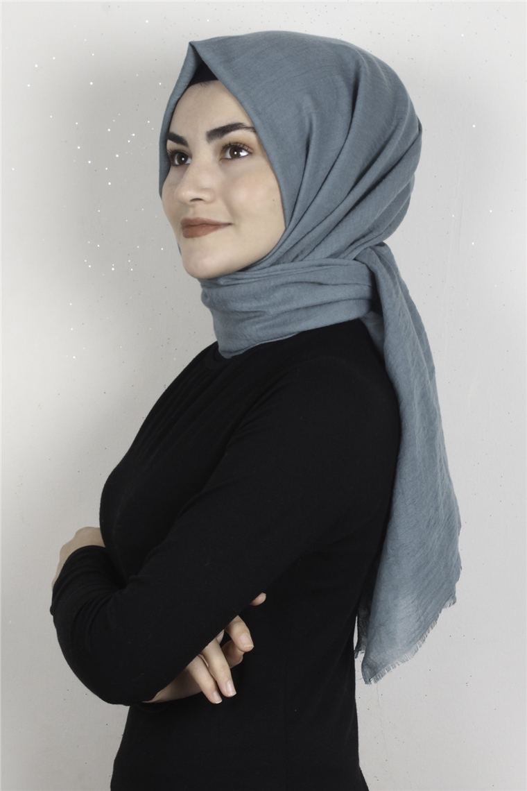 Kraşlı Pamuk Şal 2723-18 Cam Göbeği