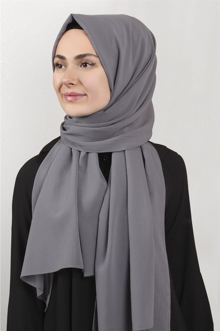 Krep Cazz Şal 1449-1 Gri