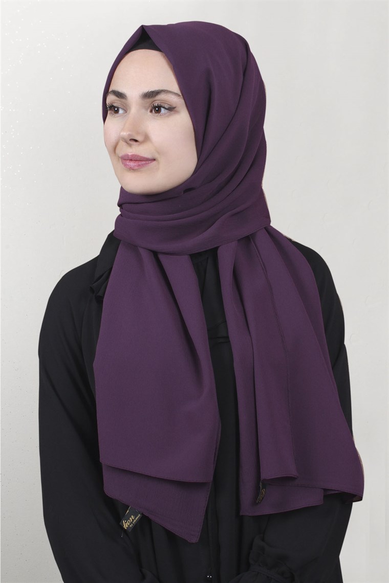 Krep Cazz Şal 1449-12 Mor