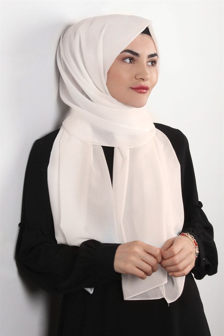 Krep Cazz Şal 1449-14 krem