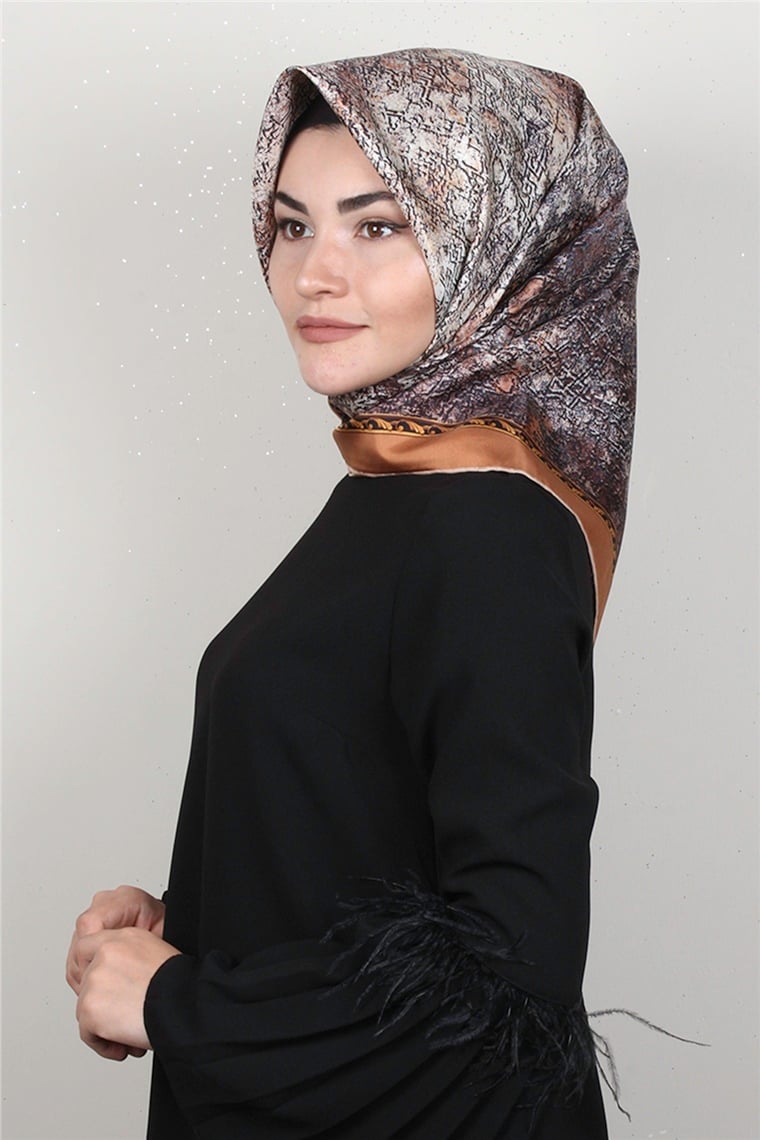 Lavender Twill İpek Eşarp 2537-3