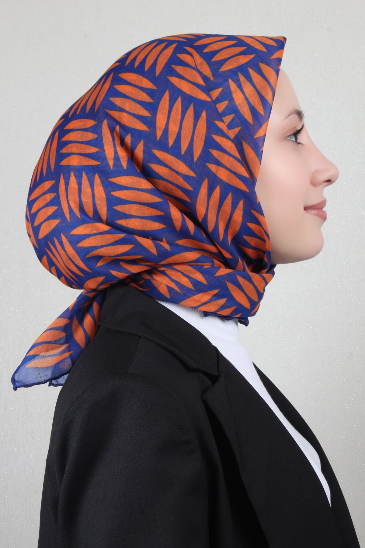 Lavina Fresh Eşarp 2791-12 Saks-Turuncu
