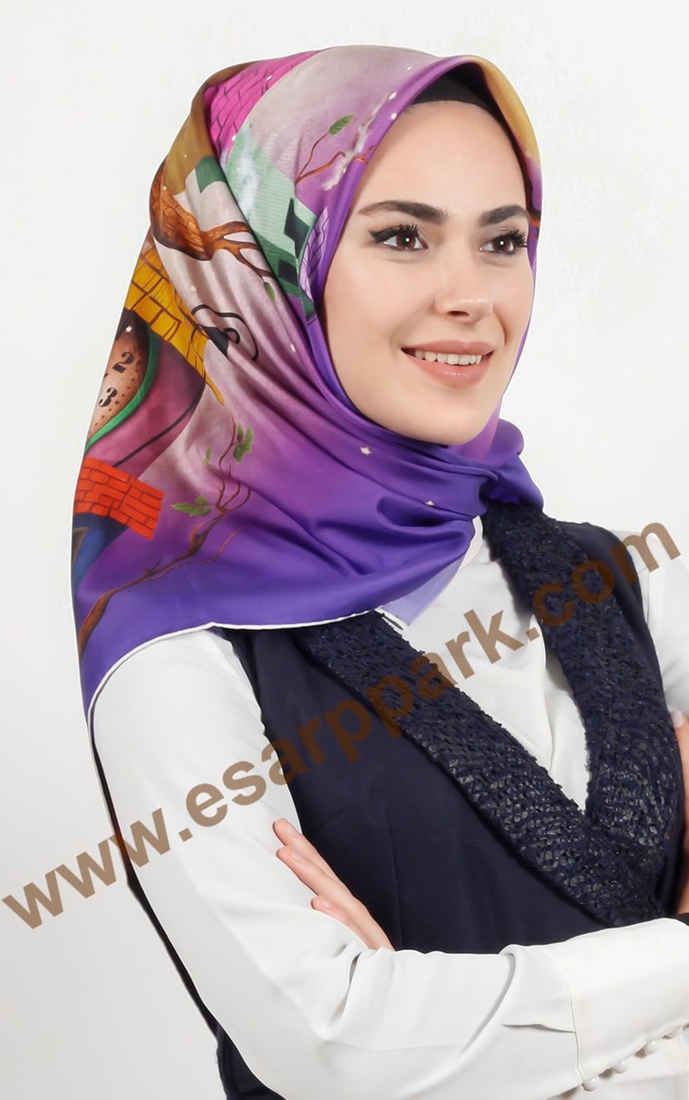 Levidor İpek Eşarp 12654-3