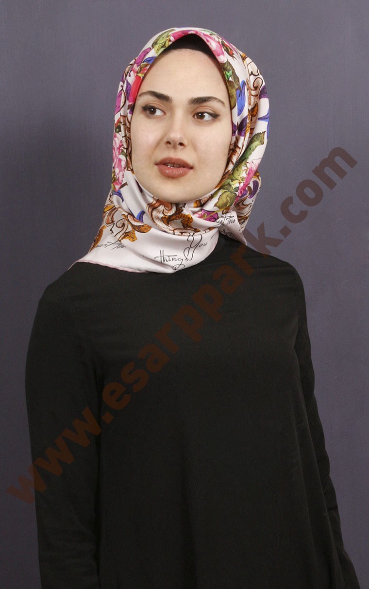 Levidor İpek Eşarp 12667-1