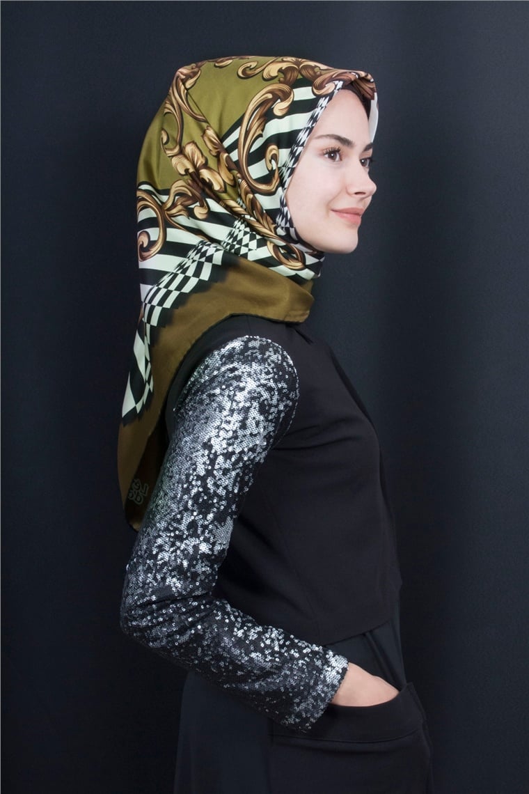 Levidor Twill İpek Eşarp 12677-8