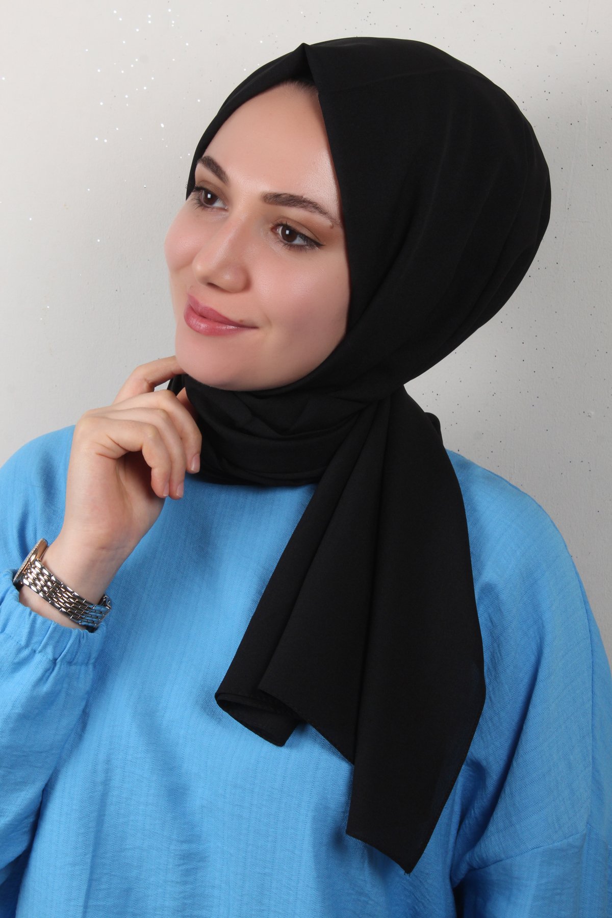 Lidya Şal 2769-19 Siyah