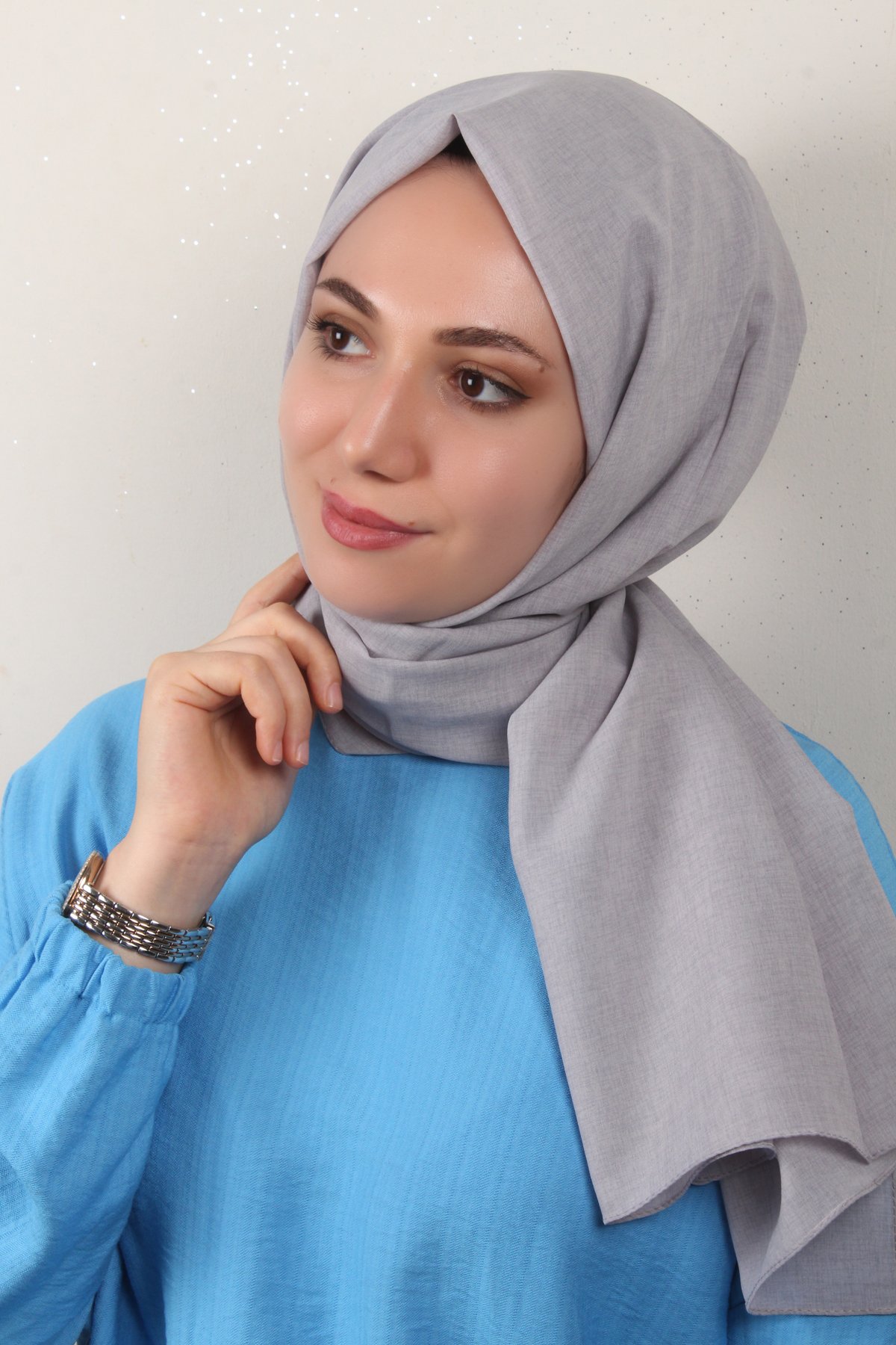 Lidya Şal 2769-27 Gümüş