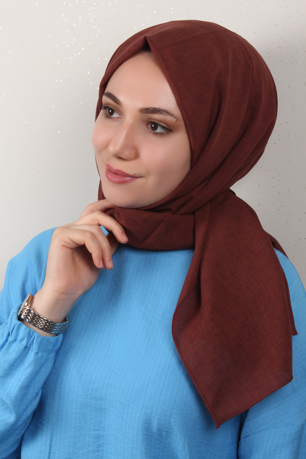 Lidya Şal 2769-30 Koyu Taba