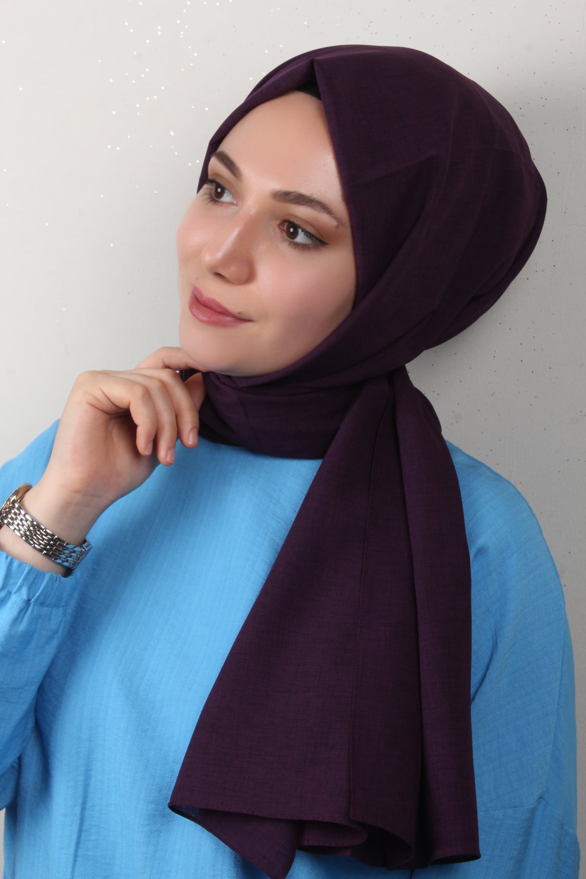 Lidya Şal 2769-5 Mor