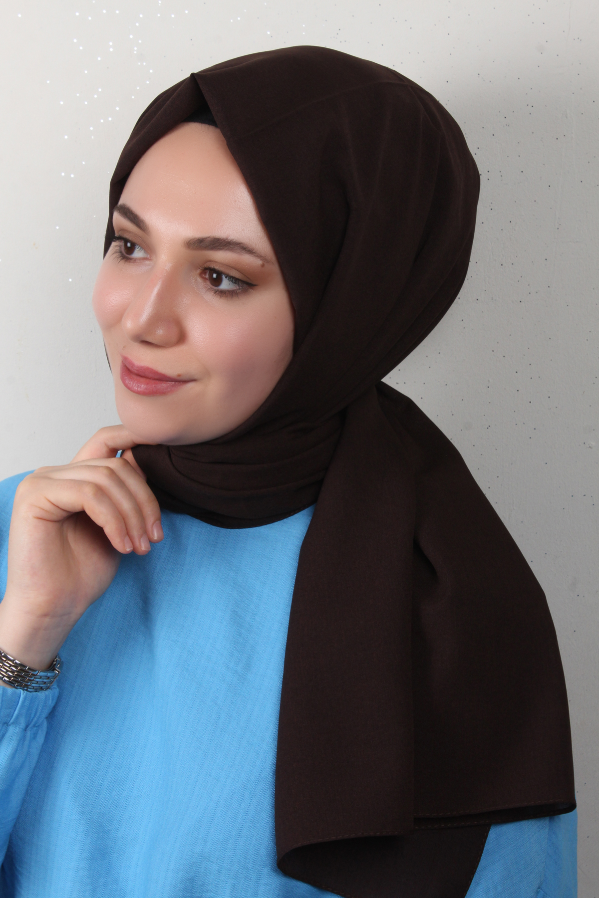 Lidya Şal 2769-6 Kahverengi