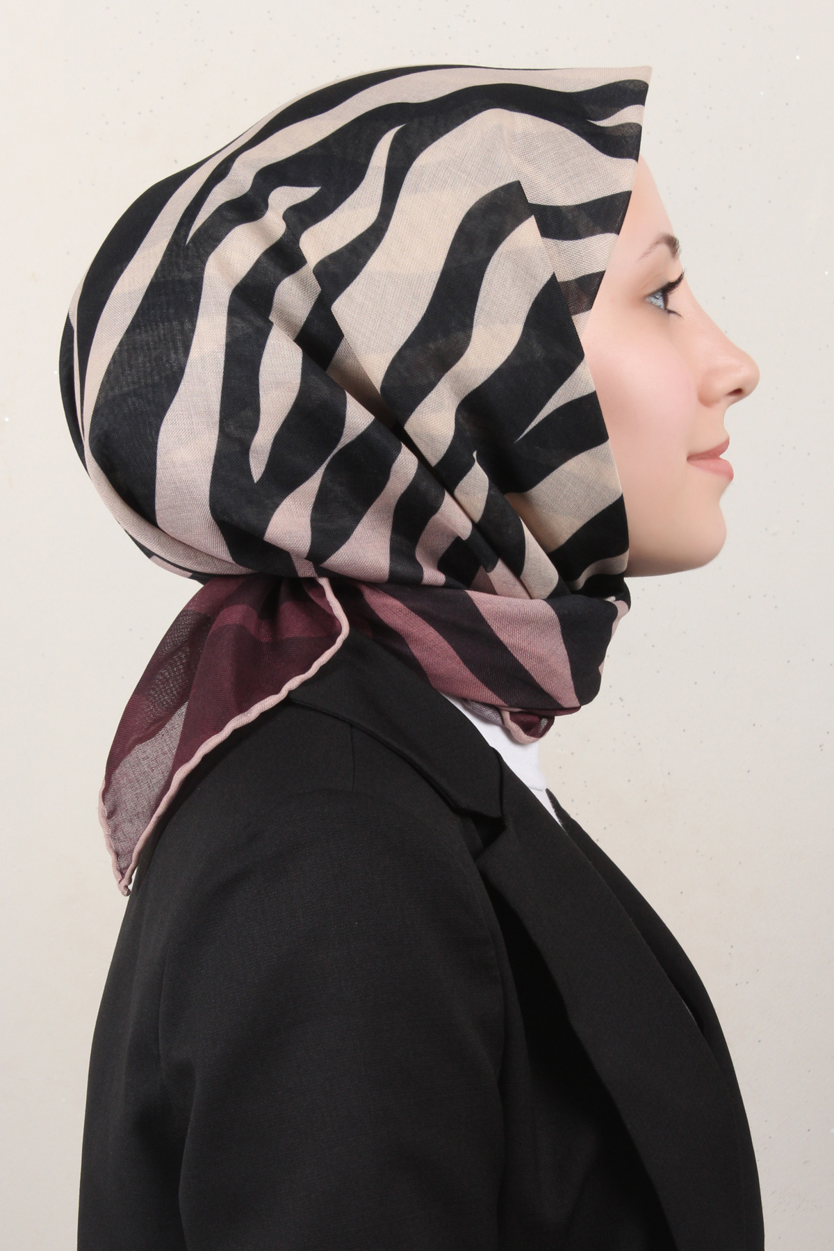 Lo'cella Pamuklu Soft Eşarp 4160-5 Bordo