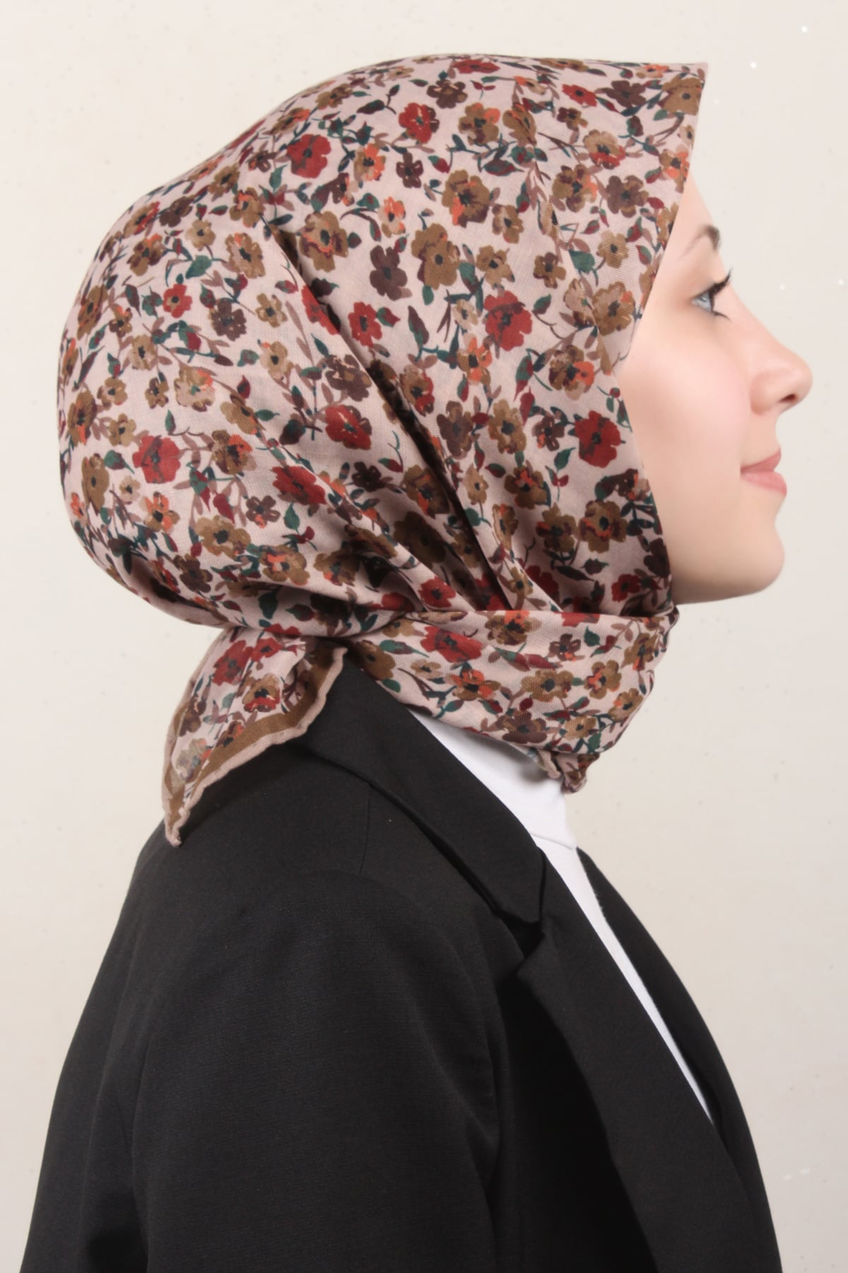 Lo'cella Pamuklu Soft Eşarp 4161-12 Koyu Yağ Yeşili