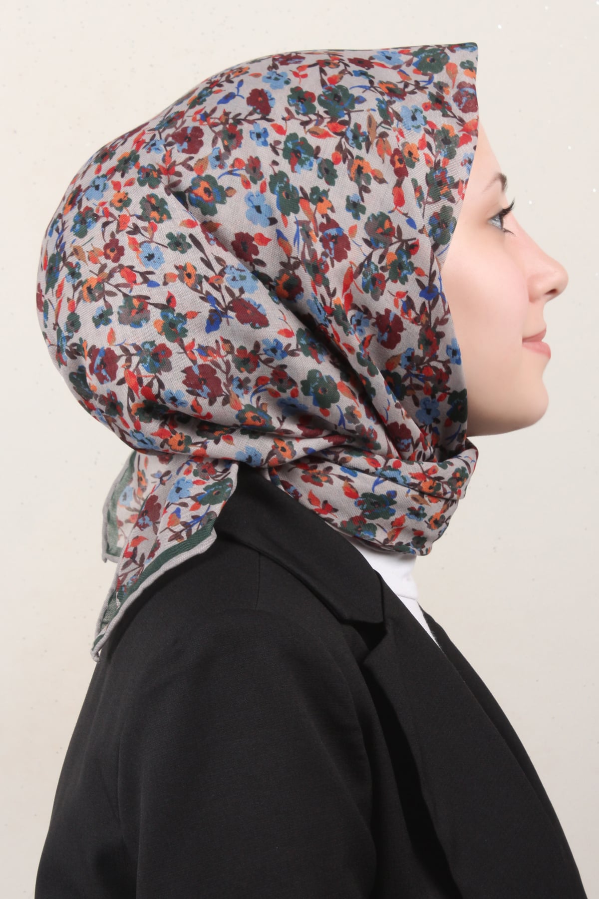 Lo'cella Pamuklu Soft Eşarp 4161-2 Yeşil