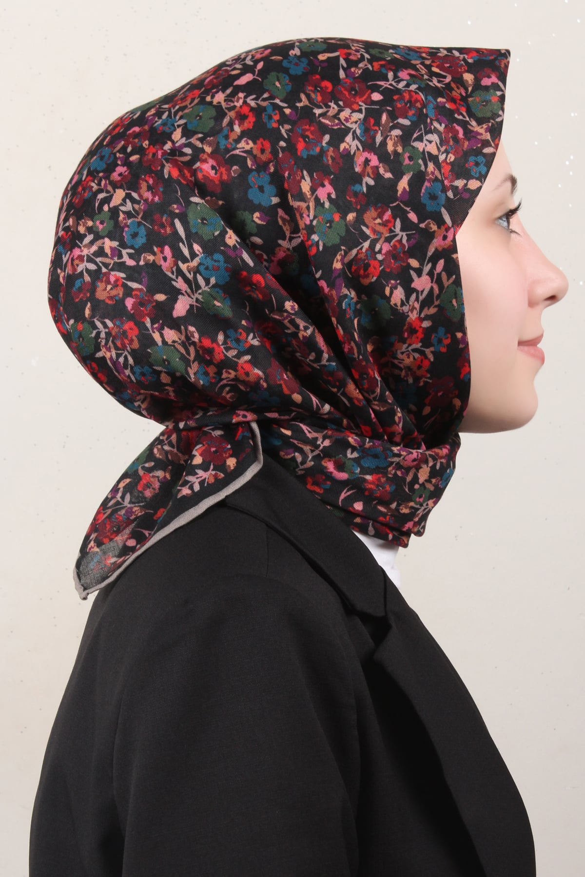 Lo'cella Pamuklu Soft Eşarp 4161-3 Siyah