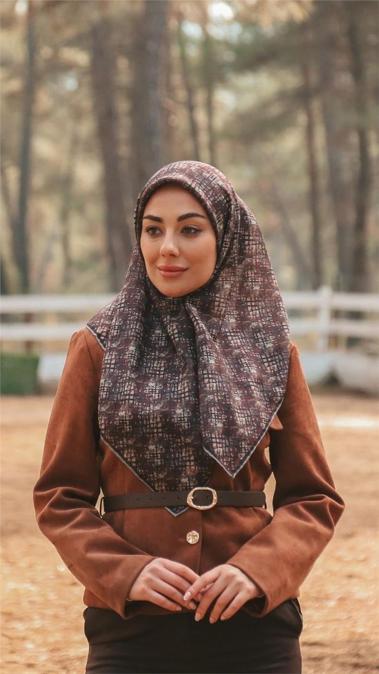 Lo'cella Pamuklu Soft Eşarp 4521-4 Siyah-Bordo