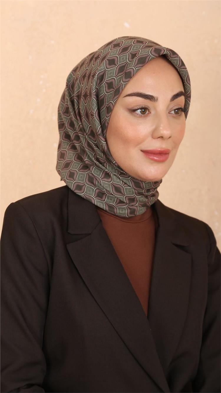 Lo'cella Pamuklu Soft Eşarp 4522-7 Yeşil 
