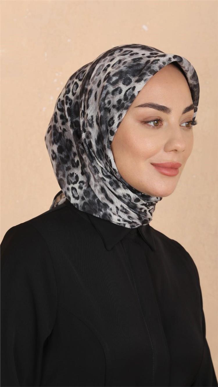 Lo'cella Pamuklu Soft Eşarp 4523-3 Siyah 