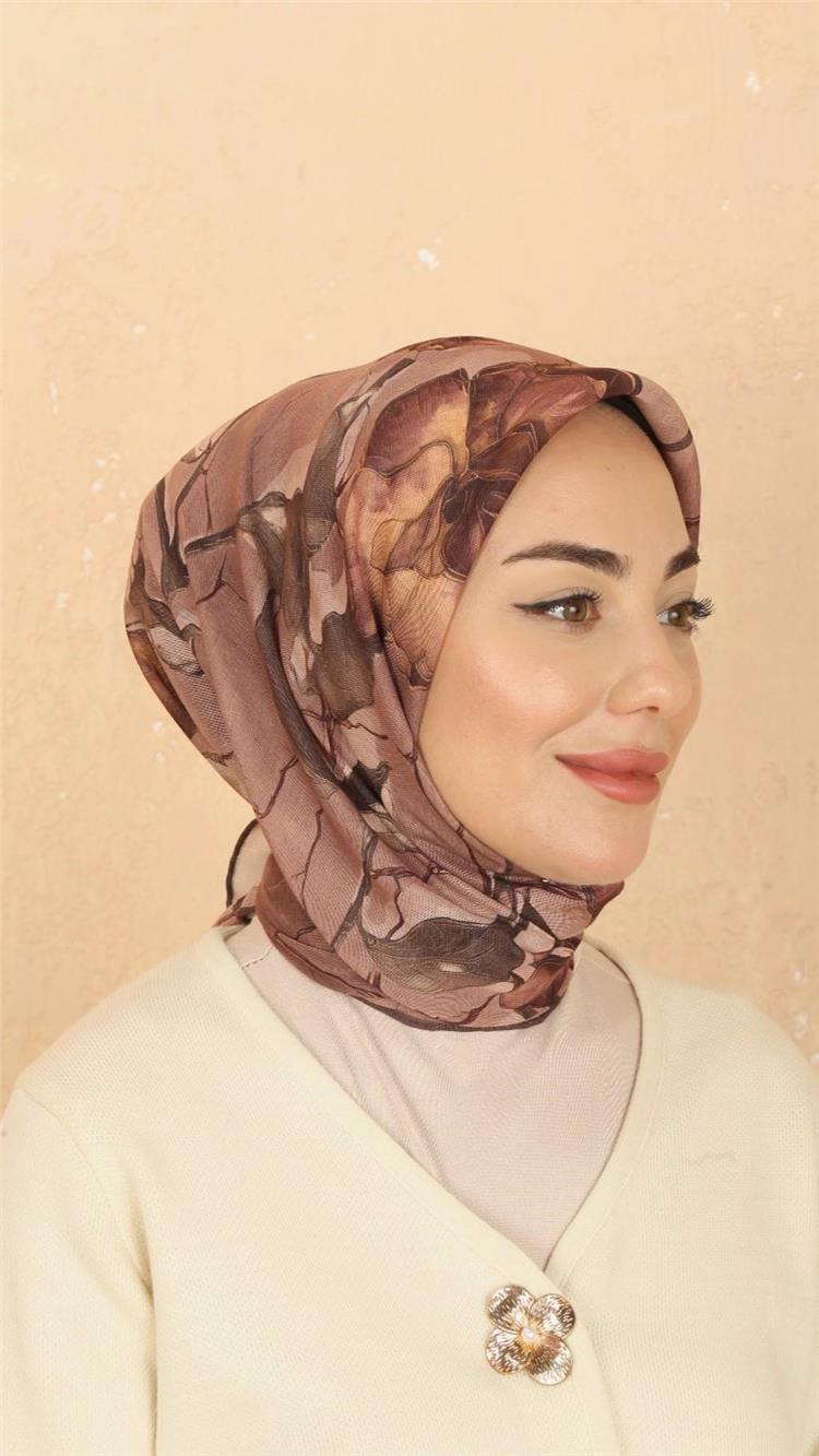 Lo'cella Pamuklu Soft Eşarp 4524-11 Gül Kurusu 