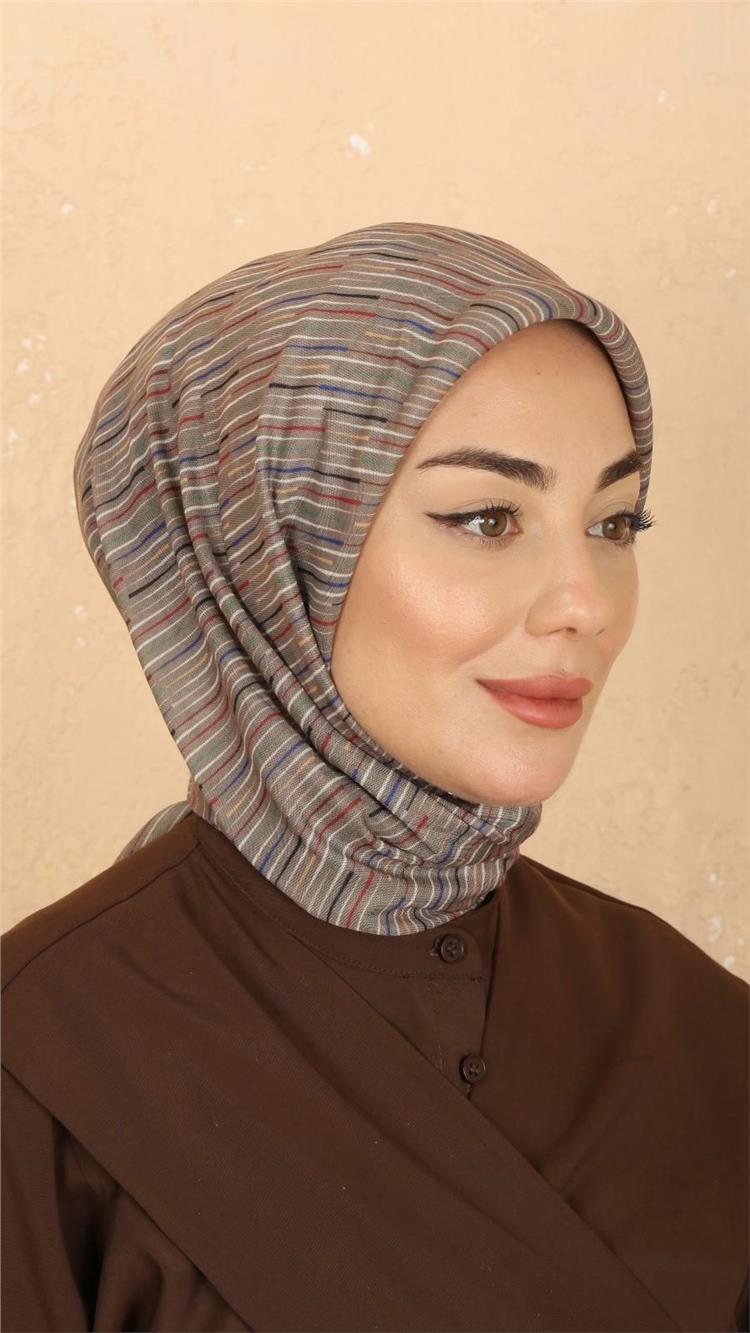 Lo'cella Pamuklu Soft Eşarp 4528-12 Vizon 