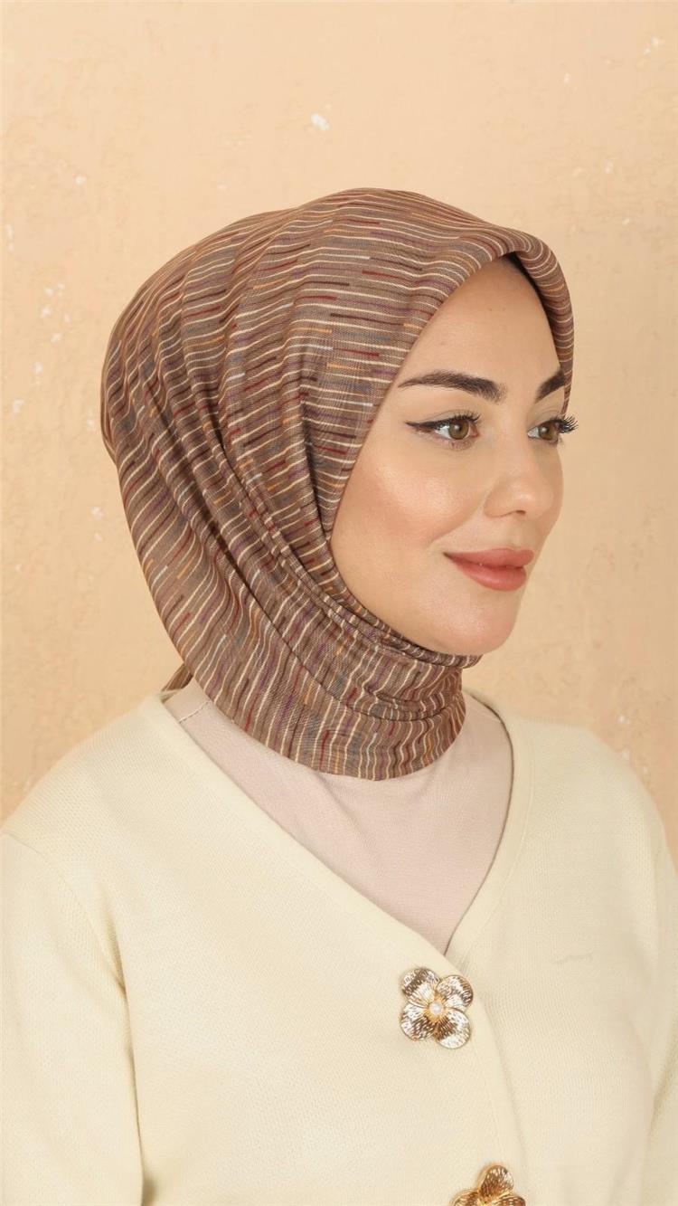 Lo'cella Pamuklu Soft Eşarp 4528-6 Latte 