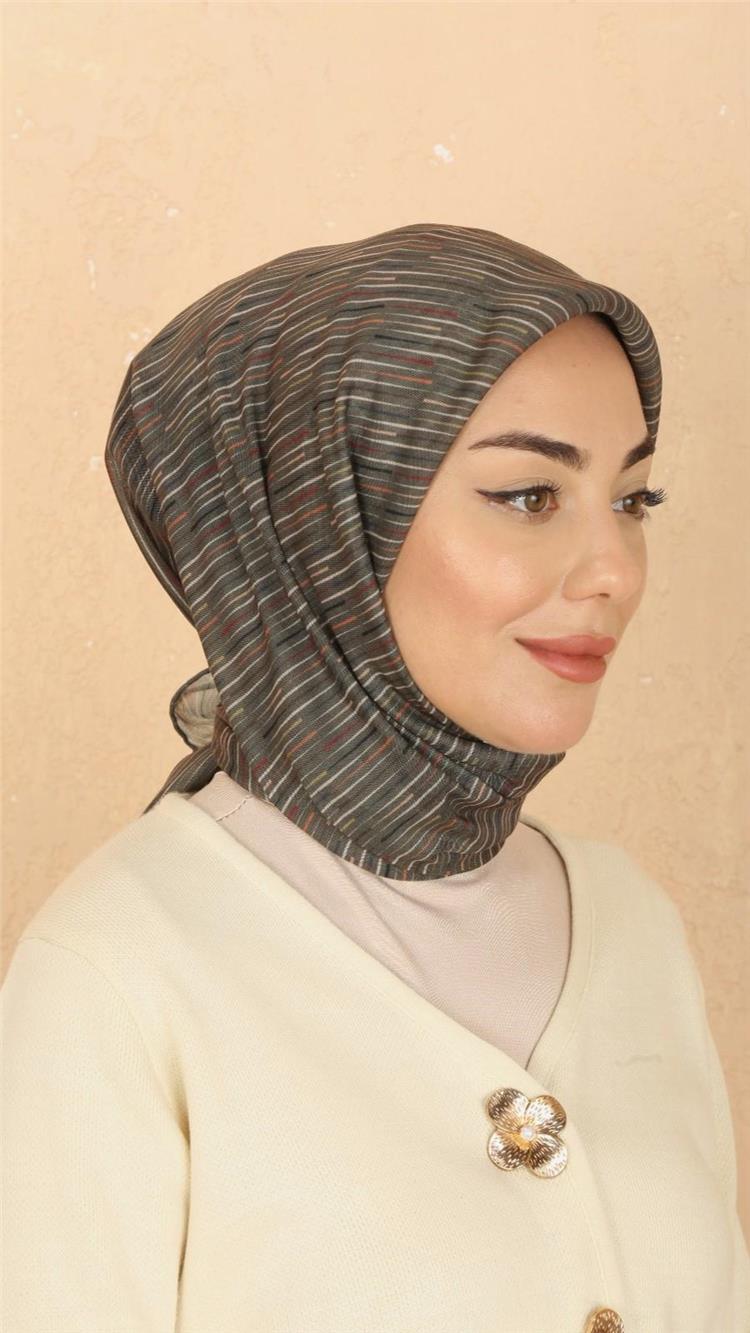 Lo'cella Pamuklu Soft Eşarp 4528-7 Yeşil 