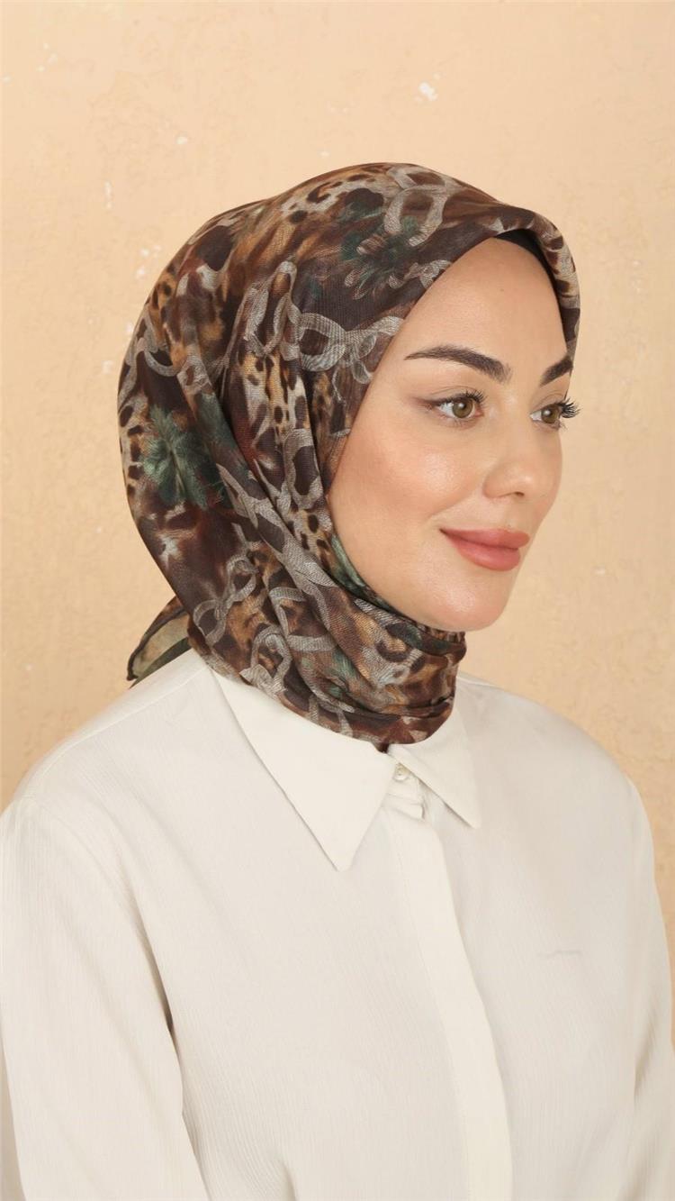 Lo'cella Pamuklu Soft Eşarp 4529-11 Kahve 