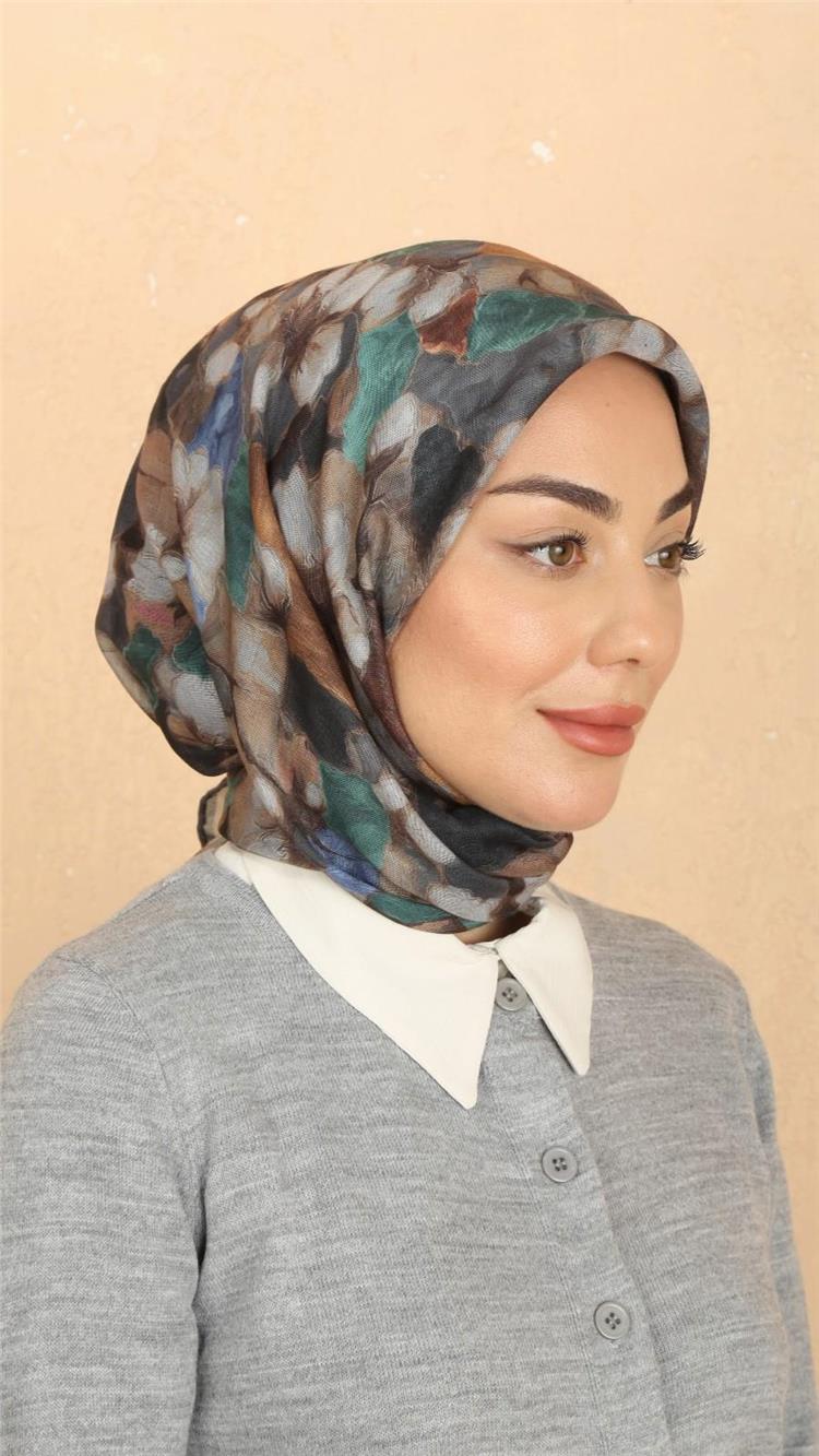 Lo'cella Pamuklu Soft Eşarp 4530-4 Siyah 