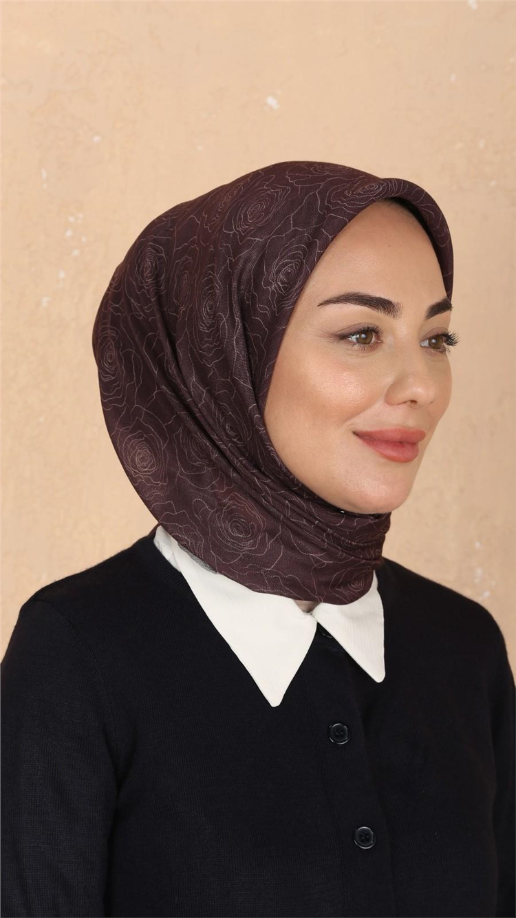 Lo'cella Pamuklu Soft Eşarp 4542-6 Koyu Bordo 