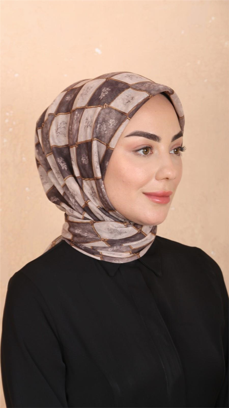 Lo'cella Pamuklu Soft Eşarp 4546-10 Sütlü Kahve 