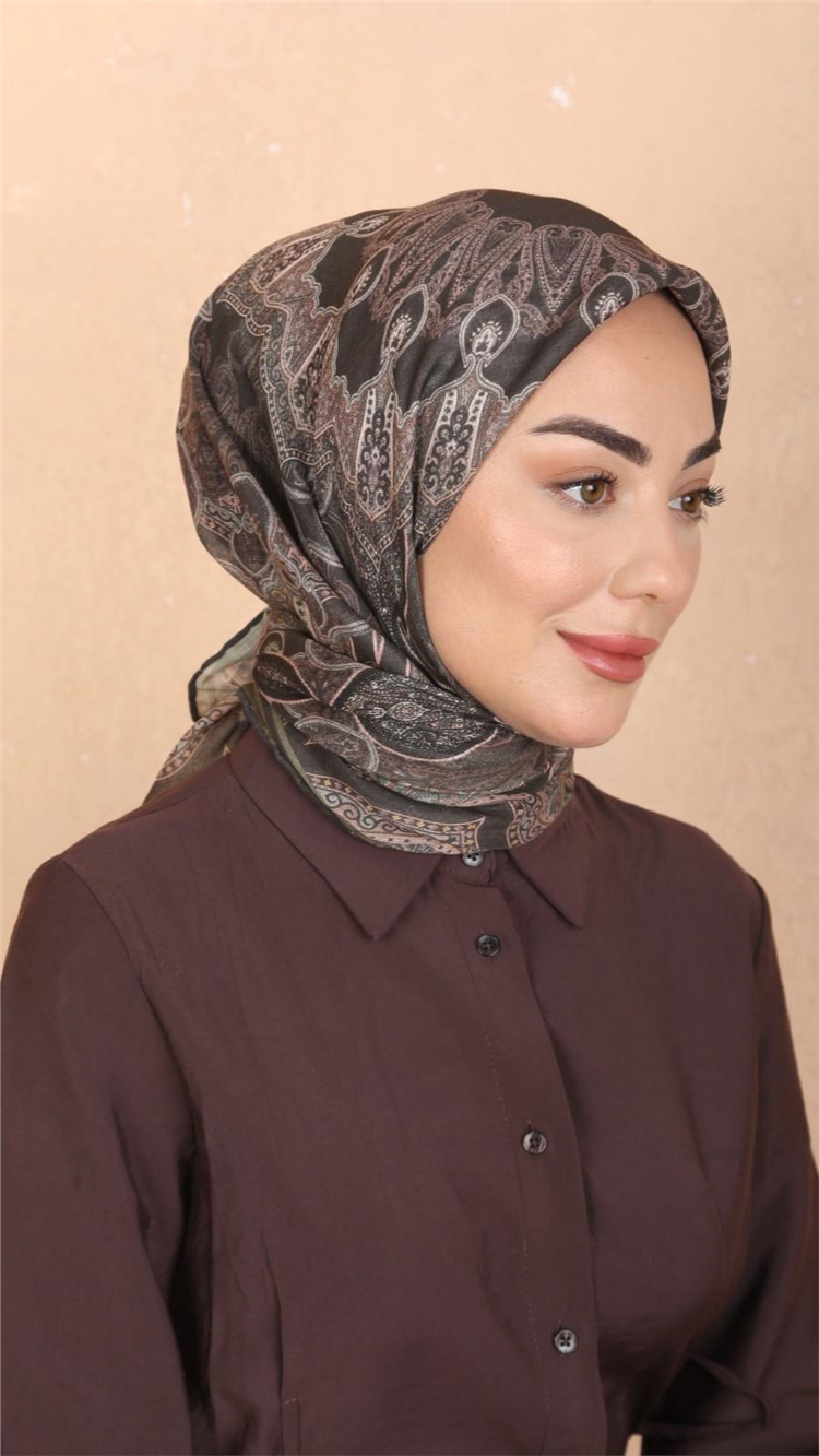 Lo'cella Pamuklu Soft Eşarp 4548-5 Yeşil 
