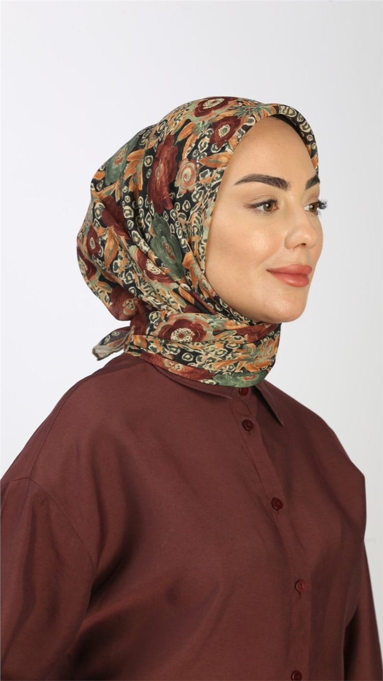 Lo'cella Pamuklu Soft Eşarp 4550-2 Çok Renkli 