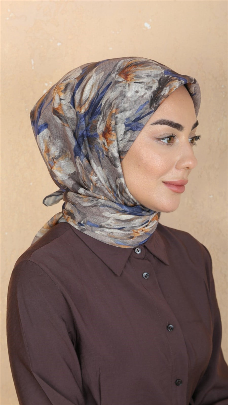 Lo'cella Pamuklu Soft Eşarp 4551-11 Sütlü Kahve 