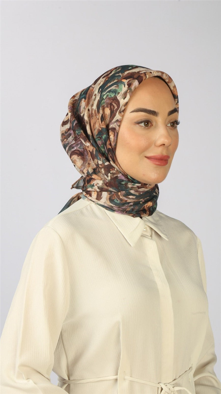 Lo'cella Pamuklu Soft Eşarp 4553-10 Çok Renkli 