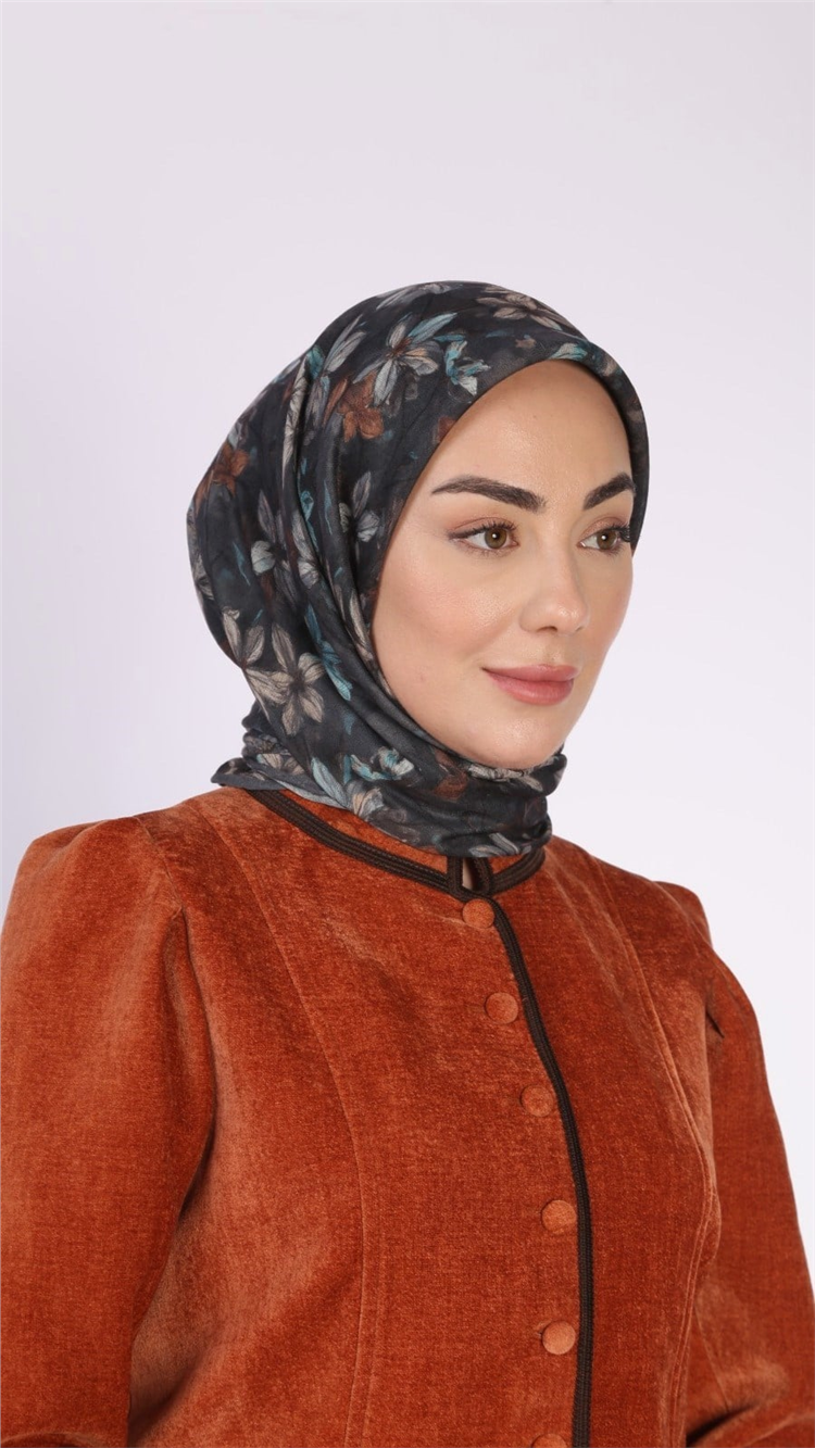 Lo'cella Pamuklu Soft Eşarp 4559-10 Siyah 