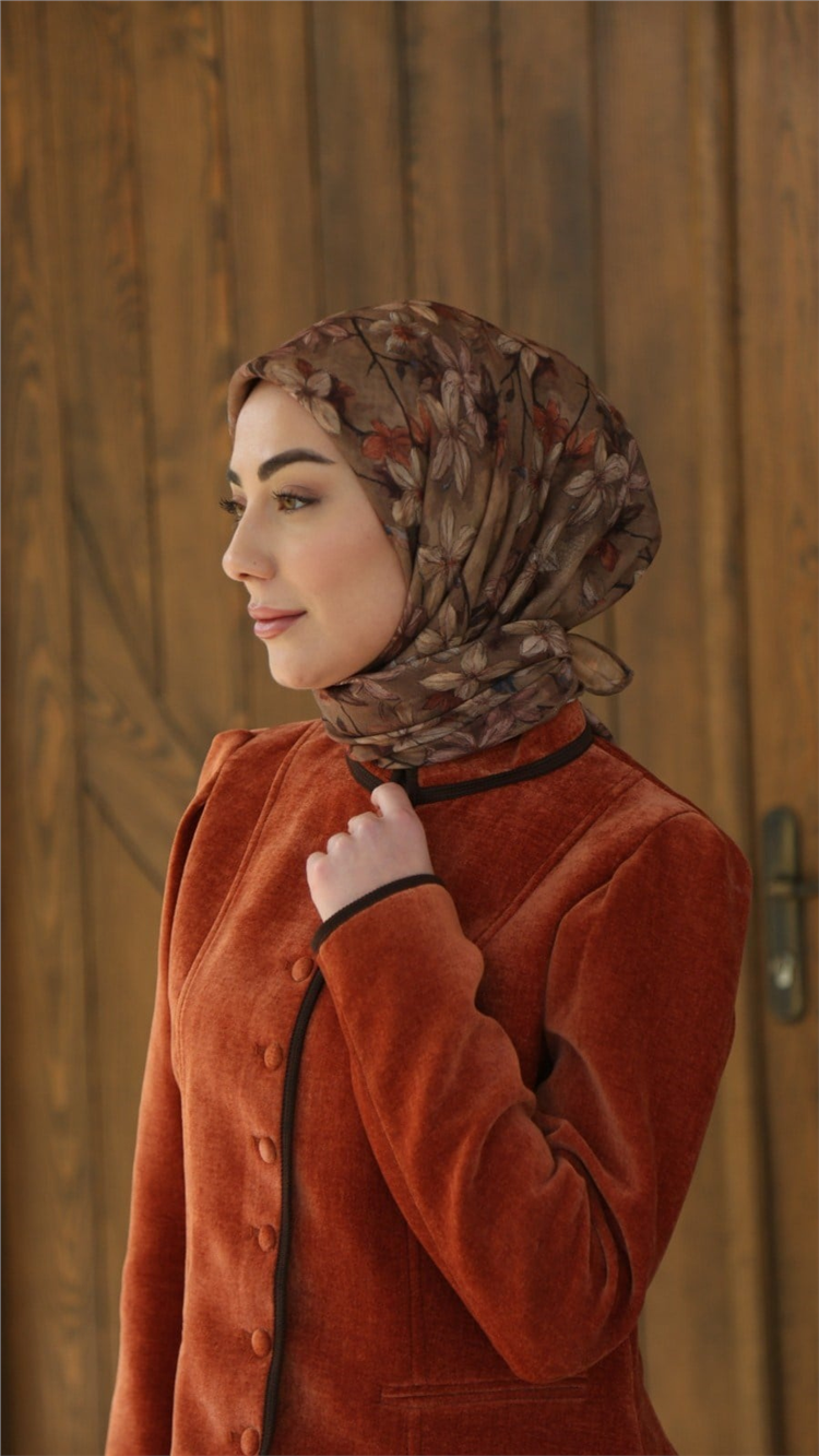 Lo'cella Pamuklu Soft Eşarp 4559-5 Camel 