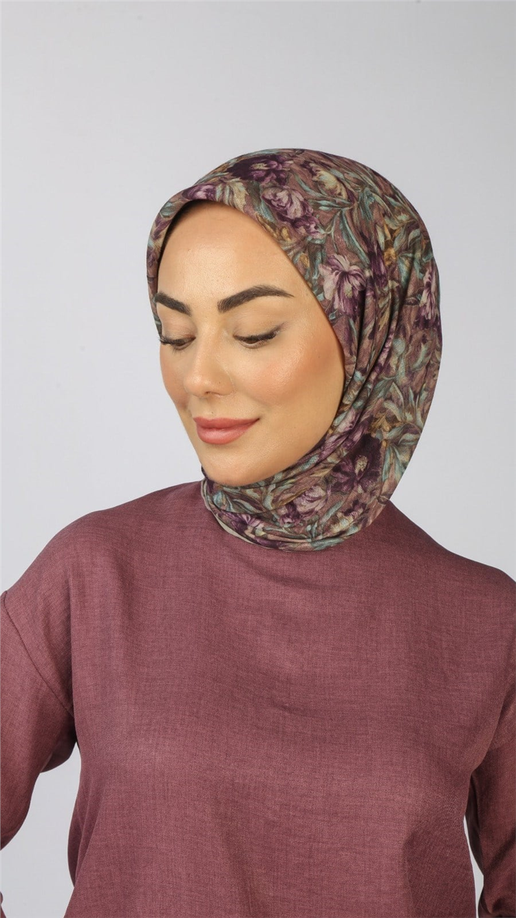 Lo'cella Pamuklu Soft Eşarp 4565-2 Mor 