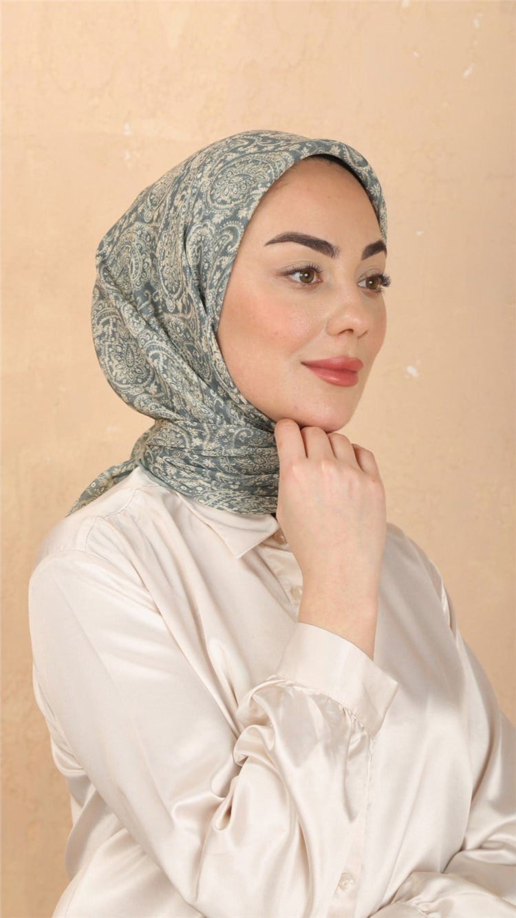 Lo'cella Pamuklu Soft Eşarp 4567-2 Mint Yeşili 