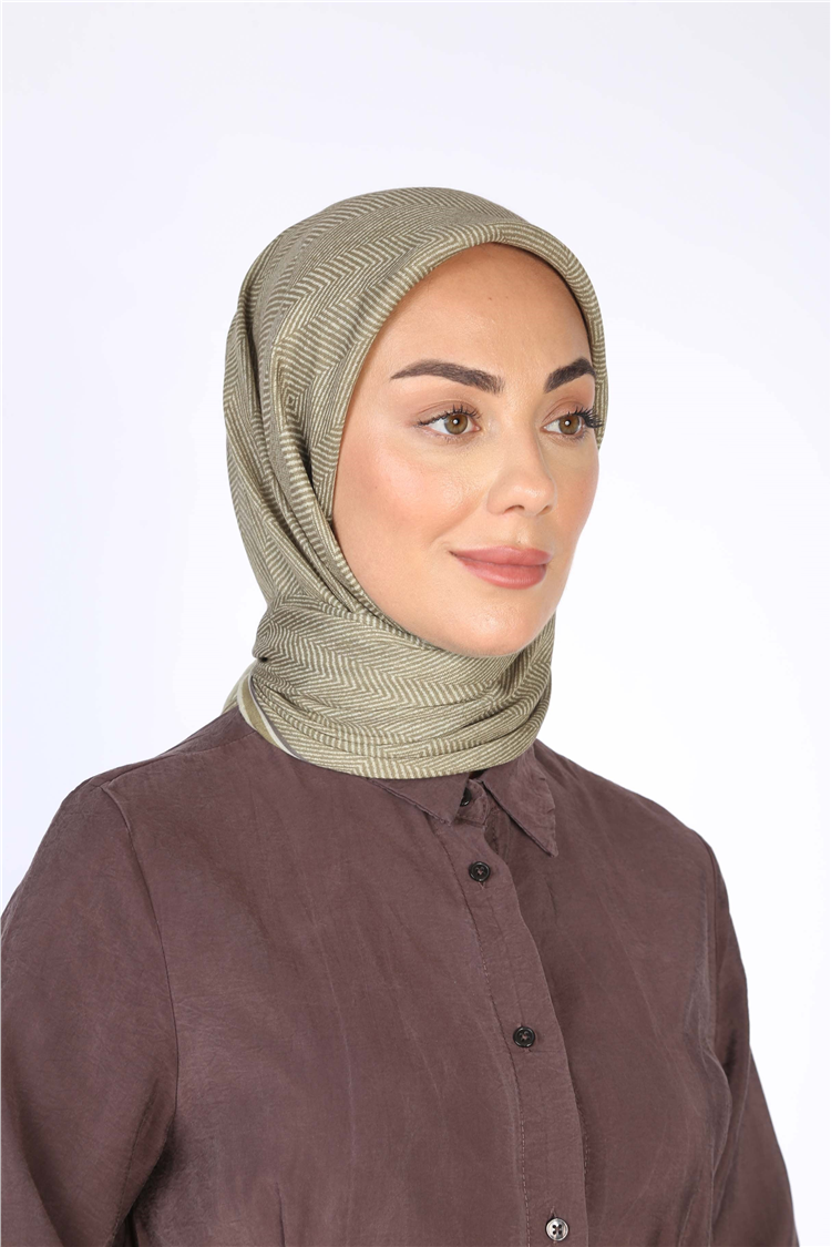 Lo'cella Pamuklu Soft Eşarp 4599-10 Yeşil